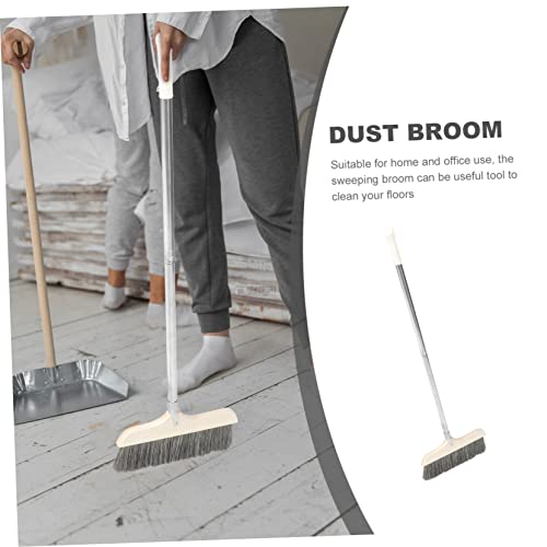 Ipetboom Detachable Long Handle Soft Bristle Sweep Broom Indoor Broom Kitchen for Sweeping