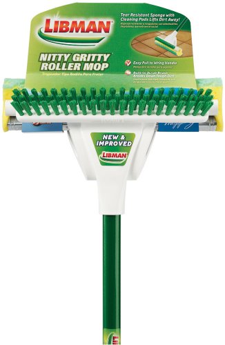 Libman 2010 Nitty Gritty Roller Mop with Green Cleaning Pads