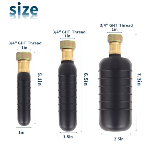 Drain Bladder Unclogger fits 1"to6" Pipes.& 3/4" Garden Hose Shut Off Valve,Drain Cleaning Bladder Unclogs Clogs in Kitchen Sinks, Bathtubs and Swimming Pool Pipes Through High-Pressure Water Flow - style: 1-6 inch
