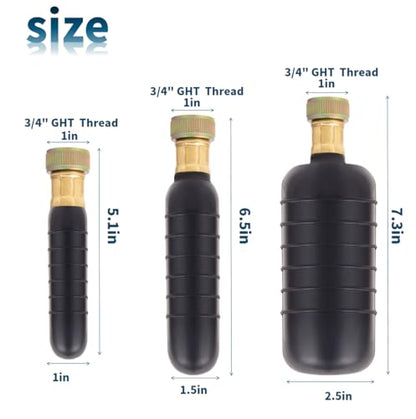 Drain Bladder Unclogger fits 1"to6" Pipes.& 3/4" Garden Hose Shut Off Valve,Drain Cleaning Bladder Unclogs Clogs in Kitchen Sinks, Bathtubs and Swimming Pool Pipes Through High-Pressure Water Flow - style: 1-6 inch