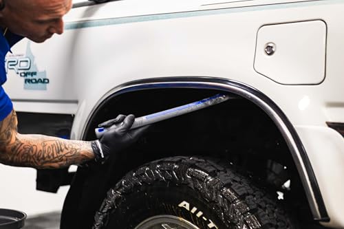 Detail Factory - Fender Well Brush - Ergonomic ProGrip Handle, Stiff Synthetic Bristles, Ergonomic Design, Clean Your Wheel Wells with Ease - Avalanche - color: Avalanche