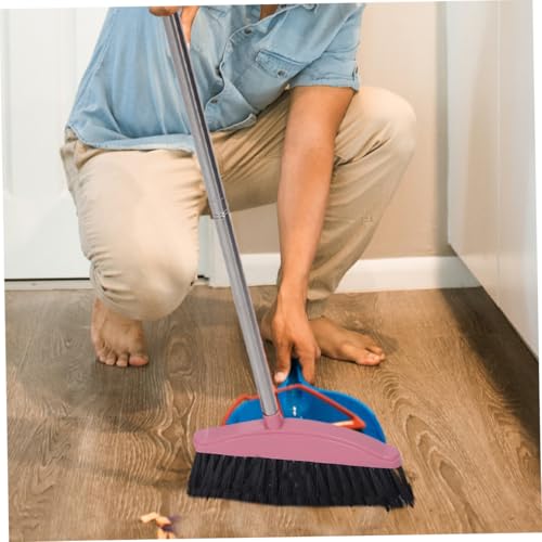 2pcs Wide Scrub Broom Stiff Bristles Broom for Deck Cleaning Patio Sweeping