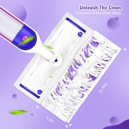 Pure Realm 18 Count Disposable mop Pads Refills for Swiffer PowerMop Multi-Surface Mop and PowerMop Wood Mop, Replacement Pads Use for Floor Cleaning - color: Purple 18 Mop Pads