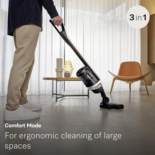 Miele Triflex HX2 Self-Standing Cordless Stick Vacuum Cleaner, 60 min runtime, Lotus White / Rose Gold