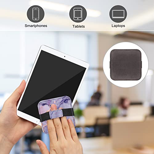 Fintie Screen Cleaning Pad, [4 Pack] Soft Cloth Wipes Screen Cleaner with Elastic Strap for iPad, iPhone, MacBook, Tablets, Laptop (Marble) - color: Marble