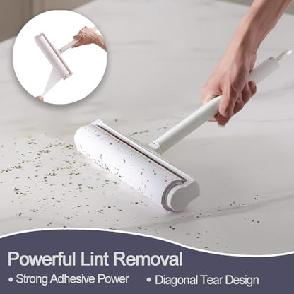 9.45 Inch Large Surface Lint Roller Refills, Fits 9.45" Supersize Lint Rollers with 1.5" ID, 320 Easy Tear Sheets (Pack of 4), Sticky Lint Roller Sheets, Replacement Lint Roller Refill - size: 9.45" / 320 Sheets