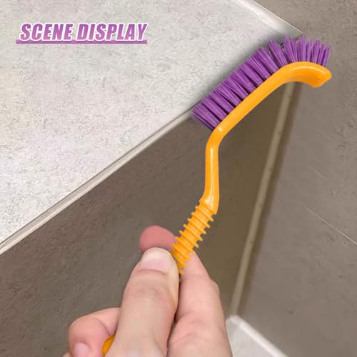 Car Crevice Cleaning Brush, Multipurpose Window Track Detail Brush, Scratch-Resistant Hard Bristle Gap Scrubber for Car, Home, Kitchen, Sink (3PCS) - size: 3PCS