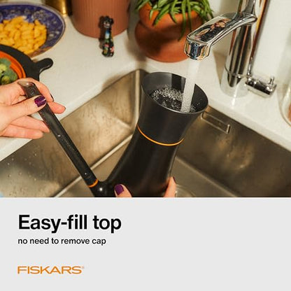 Fiskars Indoor Watering Can,Long Reach Spout for Precision Hydration on House Plants,Flowers&Garden,Anti-Drip Nozzle with Translucent Volume Markings,Ergonomic Recycled Plastic Body,40 oz,(Pack of 4) - size: Watering Can (Pack of 4)