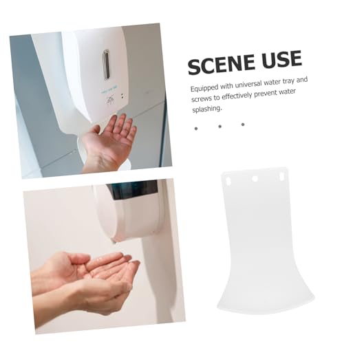 Soap Dispenser Drip Tray Wall Mounted Soap Dispenser Tray for Liquid Prevents Leaks and Spills Easy to Clean Portable Stand for Bathroom Kitchen 7.28 X 5.11 X 3.54 in - color: White
