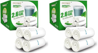 FORID Clear Small Trash Bags, 2.6 Gallon Garbage Bags, Wastebasket Bin Liners 220 Count Plastic Trash Bags for Bathroom Bedroom Office Garbage Can 10 Liters - Durable & Thick Trash Bag (Pack of 2) - size: 220 Count (Pack of 2)