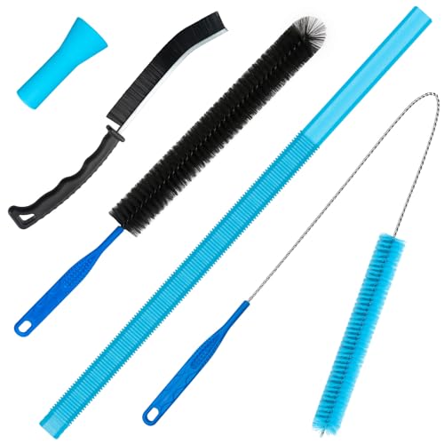 Dryer Vent Cleaner Kit - Compatible Universal Vacuum Attachment Hose with Most Vacuum Cleaner, Dryer Lint Cleaner Kit and Cleaning Brush Tools for Efficient Dryer Vent Hose Maintenance (Black)