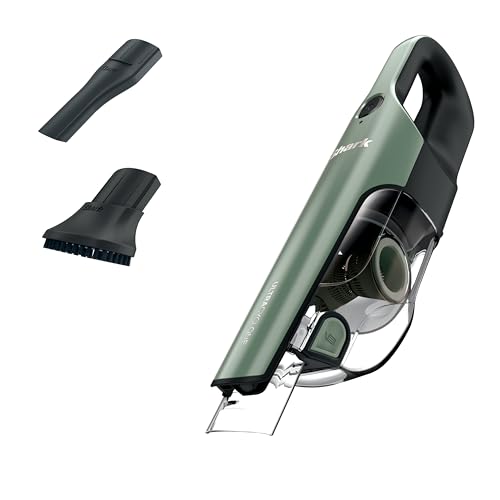 Shark UltraCyclone Pro Cordless Handheld Vacuum, Powerful Suction, Handheld Vacuum for Car & Home, Crevice Tool, Scrubbing Brush, Lightweight, XL Dust Cup, Black/Green, CH901 - style: UltraCyclone