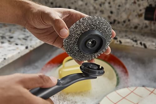 Joseph Joseph SinkTech Stainless Steel Scourer for Stubborn Stains, Replacement Heads - Pack of 2 - style: Replacement Scourers