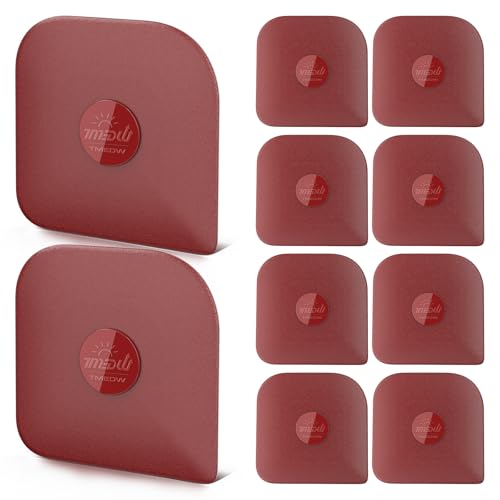 TMEDW Pan Scraper, 10 Pcs Pot Scraper, Pan Scraper Plastic, Multifunctional Scraper Tool for Kitchen, Non-Slip, Food Safe, High Heat Resistant-Red - color: Red, size: 10 Pcs