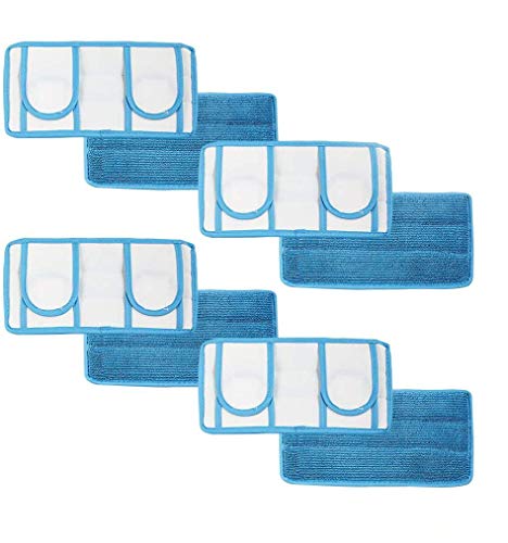 Microfiber Reusable Mop Pad | Durable Machine Washable Floor Cleaning Pads | Swiffer Compatible Dry Mop Pads (4 Pack) - size: 4 Count (Pack of 1)