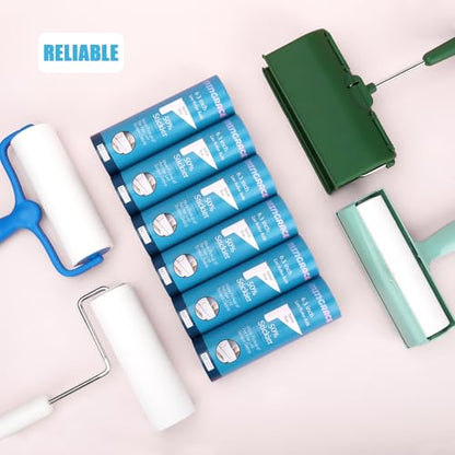 6.3 inch Large Lint Roller Refills for PetLovers Fedicelly and Other Standard 6.3'' Large Lint Rollers for Pet Hair, 50% Stickier, 60 Sheets per Refill, Pack of 6 Refills, 360 Sheets Total - size: 6.3 inch