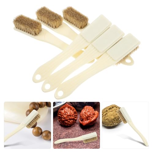 6Pcs Crevice Cleaning Brush Set with Hard Bristles, Small Industrial Scrubbers for Rust and Debris Removal, Mini Gap Brush for Kitchen, Bathroom, Vehicle, and Household Cleaning
