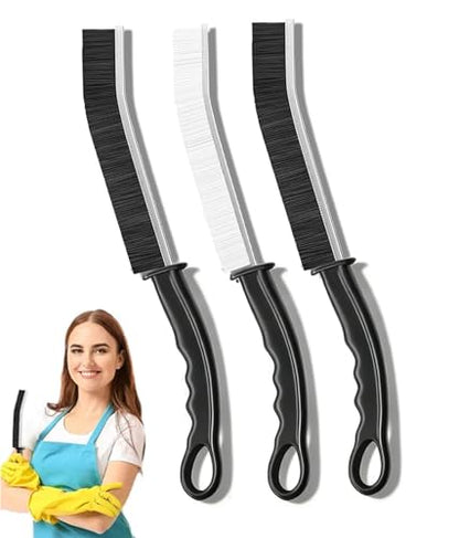 3PCS Crevice Cleaning Brush, Hard Bristle Crevice Cleaning Brush, Multifunctional Cleaning Gap Brush Tool for Bathroom, Home, Kitchen, Bathroom, Window, Vehicle, Faucets, Toilet