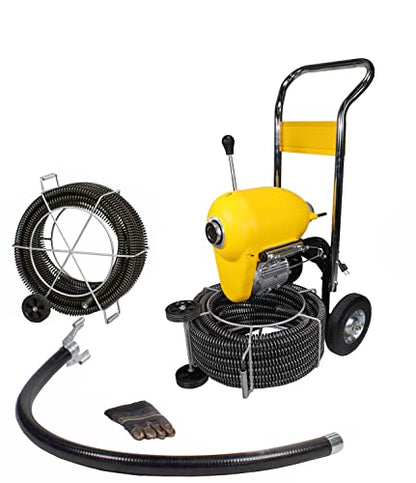 Steel Dragon Tools K1500A Drain Cleaner Cleaning Machine 120' C11 Snake Cable