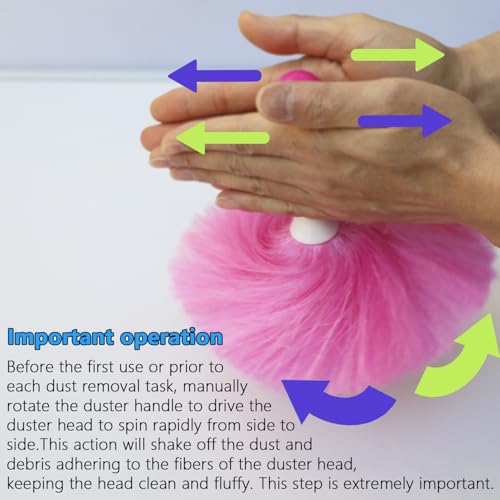 4 Pack 8" Hand Grips Microfiber Washable Duster, Suitable for Light Daily Household Dusting, Electrostatic Feather Duster Brush,Cleaning Supplies for Book,Screen,Sofa,Car,Furniture,Photo Frames