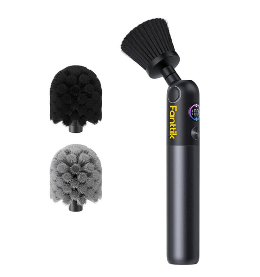 Fanttik Flip G10 Nano AutoCare Cordless Electric Scrubber & 2 PCS Replacement Brush Heads