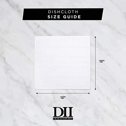DII Cleaning Collection Soft Highly Absorbent Microfiber, Dishtowel Set, 16x24, Gray, 6 Piece - color: Gray, size: Dishtowel Set, 16x24"