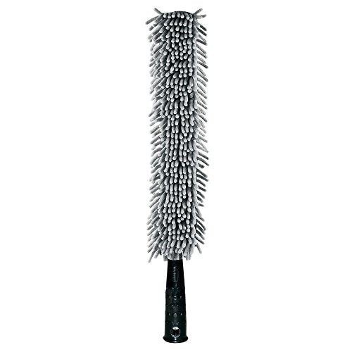 Libman Commercial 585 Flexible Microfiber Duster, Polypropylene Handle, 24" x 3" Head, Screw-On or Handheld (Pack of 6), Black