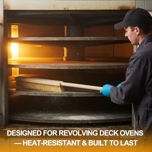 Maxdot 2 Pcs 51 Inch Giant Oven Brush Pizza Stone Brush with Long Handle for BBQ Grill Cleaning, Outdoor Oven Accessories - size: 51 Inch