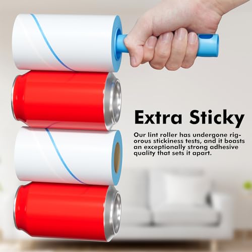 Lint Rollers for Pet Hair Extra Sticky, 1200 Sheets Mega Value Set Lint Rollers for Pet Hair Removal, Dog and Cat Lint Remover for Clothes, Furniture, Carpet - size: 1200 Sheets