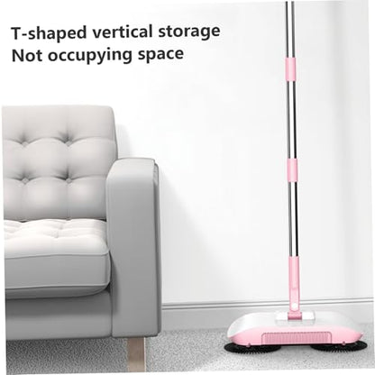 Hand Push Sweeper Manual Vacuum Sweeper 2 in 1 Hand Push 180 Degree Rotating Sweeping Mop Crumb Vacuum Cleaner Home Cleaning Tool for Sweeping Style2 - color: Style2