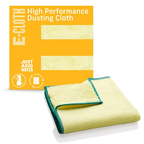E-Cloth High Performance Dusting Cloth - Reusable Microfiber Cleaning Cloths, Dual-Sided, Washable, For Home, Kitchen, Glass, Wood & Granite, Streak Free Cleaning Supplies - 1 Pack - size: 1 Pack - Yellow