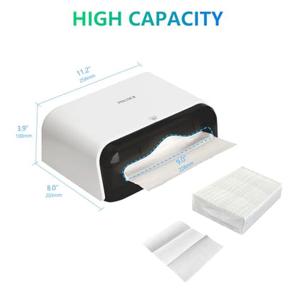 Commercial Paper Towel Dispenser Holder Wall Mount, Multi-fold Trifold C Fold Hand Towel Dispenser, Bathroom Paper Towel Dispenser, Toilet Paper Napkin Holder (White-5859) - color: White-5859