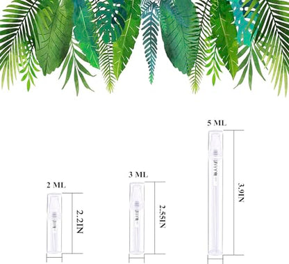 Mini Spray Bottle 100PCS 2ML Clear Plastic Empty Sample Containers Fine Mist Perfume Travel Refillable Spray Bottle Perfume Atomizer Small Travel Size Spray Bottle for Cleaning, Essential Oils - style: 100PCS,2ML