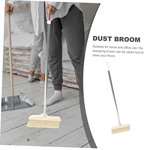 Long Handle Soft Bristle Brush Detachable Sweeping Broom Floor Cleaning Broom for Home