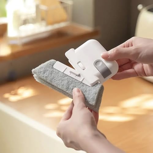 2PCS Crevice Cleaner 2-in-1 Groove Cleaning Tool - Window Frame & Door Track Brush - Handheld Sill Gap Scrubber for Home & Boat Cleaning