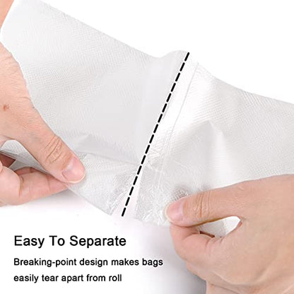 Tebery 200 Counts 4 Gallon Clear Small Garbage Bags Trash Bags, Wastebasket Bin Liners for Bathroom Bedroom Office Trash Can, 4 Rolls - color: 4 Gallon-200pc