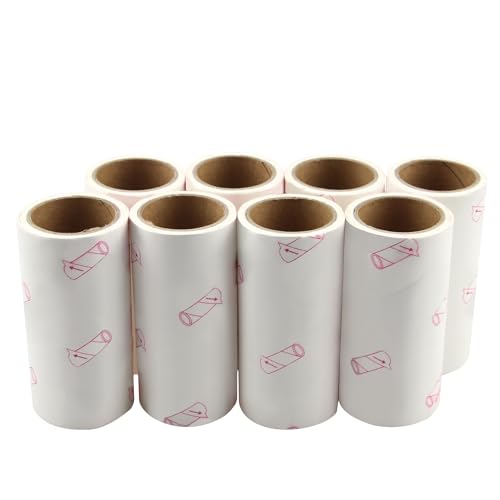 Lint Roller Refill,Sticky Roller Pet Hair Roller Refill,4 inch 480 Sheets (8Refills) - color: 8refills