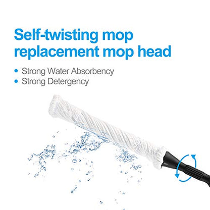 Eyliden Mop Model No.: FZ-02-2020/FZ-02-2019 Replacement Head, 2pcs Microfiber Mop Pads for Eyliden Twist Mops, Floor Cleaning Mops Head(Not Include Handle), Suitable for Any Surfaces (2pack Heads)