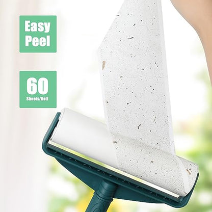 7.5 inch Lint Roller Refills Only, Pet Hair Remover Refills for Clothes Carpet Floor Couch, Extra Sticky Lint Brush Roller Refills, Pack of 5 Rolls, Total 300 Sheets (7.5'' Wide) - size: 7.5'' Wide (Pack of 5, Total 300 Sheets)