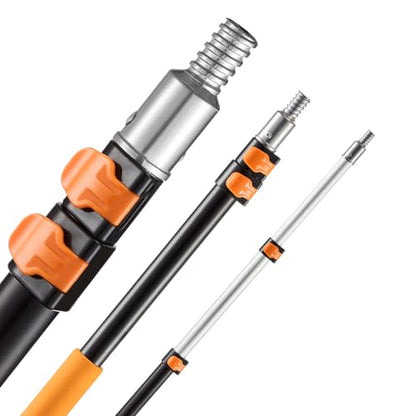 VEVOR Telescopic Extension Pole, 2-4 FT Multi-Purpose Extendable Pole, Sturdy Aluminum Alloy Paint Pole Extension with Flip-Lock Design, High Reach Roller Stick for Painting, Dusting and Cleaning - style: 2-4 FT