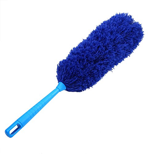 Duster, Washable Anti Static Duster with Soft Microfiber for Cleaning, Home Furniture, Car Cleaning Tool(Navy)