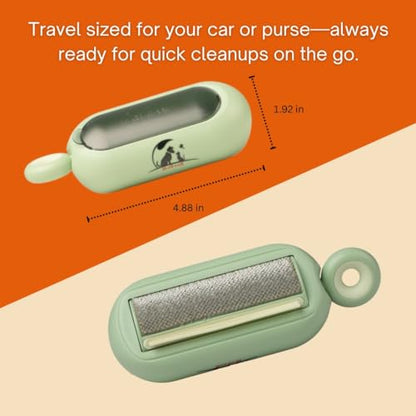 Pet Hair and Lint Remover Roller Bundle for Home, Auto, Travel - Reusable Fur Removal Tool for Clothing, Furniture, Bedding, & Cars | Self-Cleaning and Washable