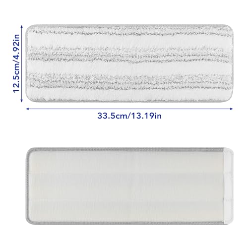 Microfiber Cleaning Pads for Flat Mop Bucket Set : 10 Packs 13" X 4.9" Washable Pads for Floor Cleaning Compatible with Tethys & Most 13 Inch Flat Mop Bucket System - color: 10 Packs - 10 Scrubby