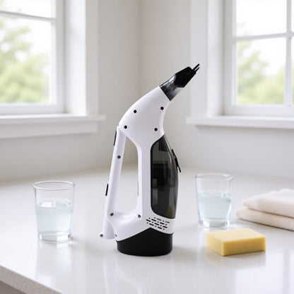 Electric Window Vacuum Squeegee 15KPa Strong Suction Handheld Glass Cleaner with Telescopic Pole for Mirrors Shower Doors
