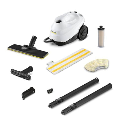Kärcher Steam Cleaner, Multi Purpose, Power Steamer, Chemical-Free, 40 Sec Heat-Up, for Grout, Tile, Hard Floors, Appliances & More - SC 3 Easy Fix - style: SC 3 EasyFix