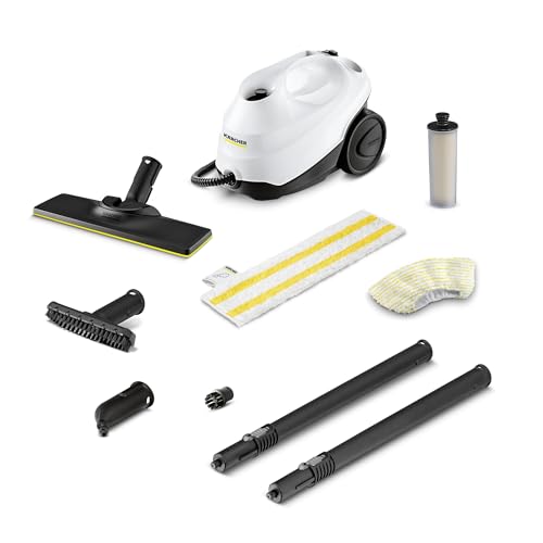 Kärcher Steam Cleaner, Multi Purpose, Power Steamer, Chemical-Free, 40 Sec Heat-Up, for Grout, Tile, Hard Floors, Appliances & More - SC 3 Easy Fix - style: SC 3 EasyFix