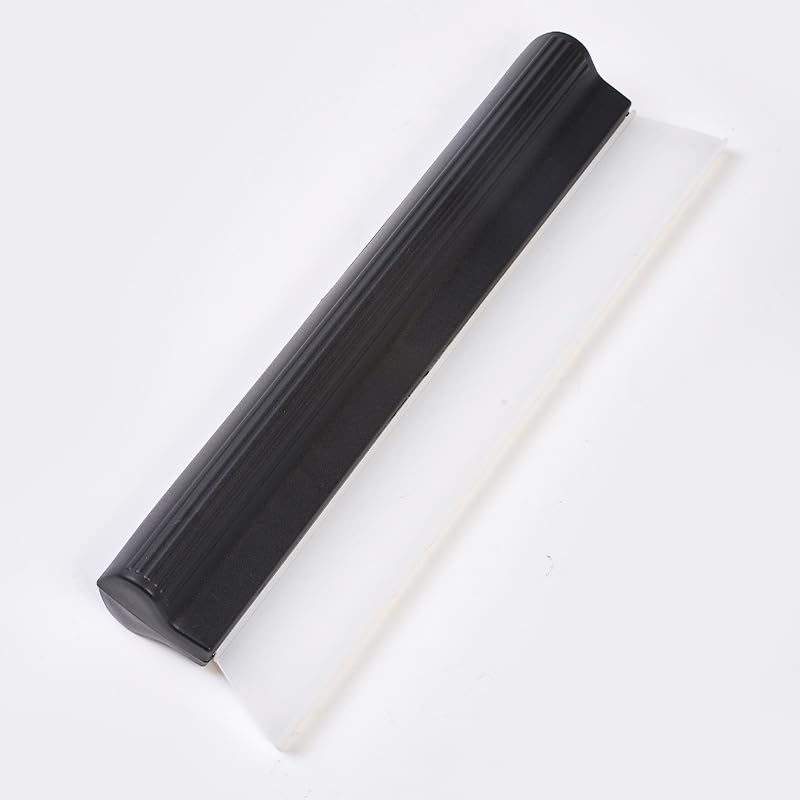 10-Inch Silicone Water Blade Squeegee, Quick Dry Wiper Blade with Anti-Slip Handle, Multi-Purpose Squeegee for Car Glass, Shower Doors, Kitchen and Windows