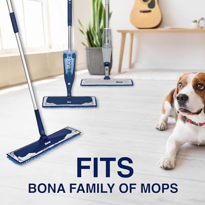 Bona Microfiber Sweeping Pad for Multi-Surface Floors - For Use With Bona Mops - Attracts, Picks Up Pet Hair, Fur, and Dander - Wood, Stone, Tile, Laminate, and Vinyl Floors - style: Pet Sweeping Pad