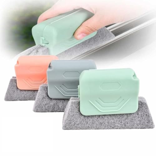 Window Groove Cleaning Brush, 2025 New Hand-held Magic Window Track Cleaner Tools Set,Groove Cleaning Brush Window or Sliding Door for Sliding Door, Sill, Tile Lines, Shutter (3pcs) - color: 3pcs