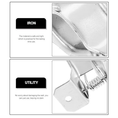 Broom Organizer Wall Mount and Mop Holder 10pcs Set Heavy Duty Iron Construction Wall Mounted Grippers with Hooks for Home Cleaning and Storage Organization